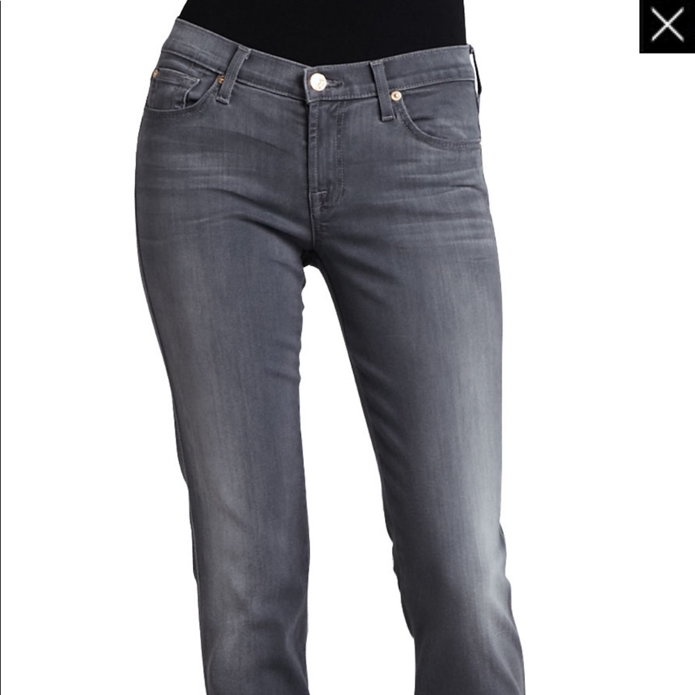 7 For All Mankind Slim Cigarette Jeans (Gray)